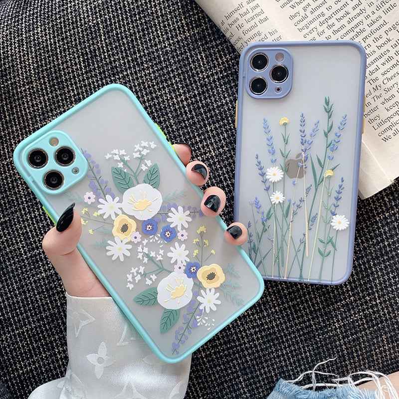 Compatible with Apple, Compatible with Apple , Frosted contrast color iPhone case