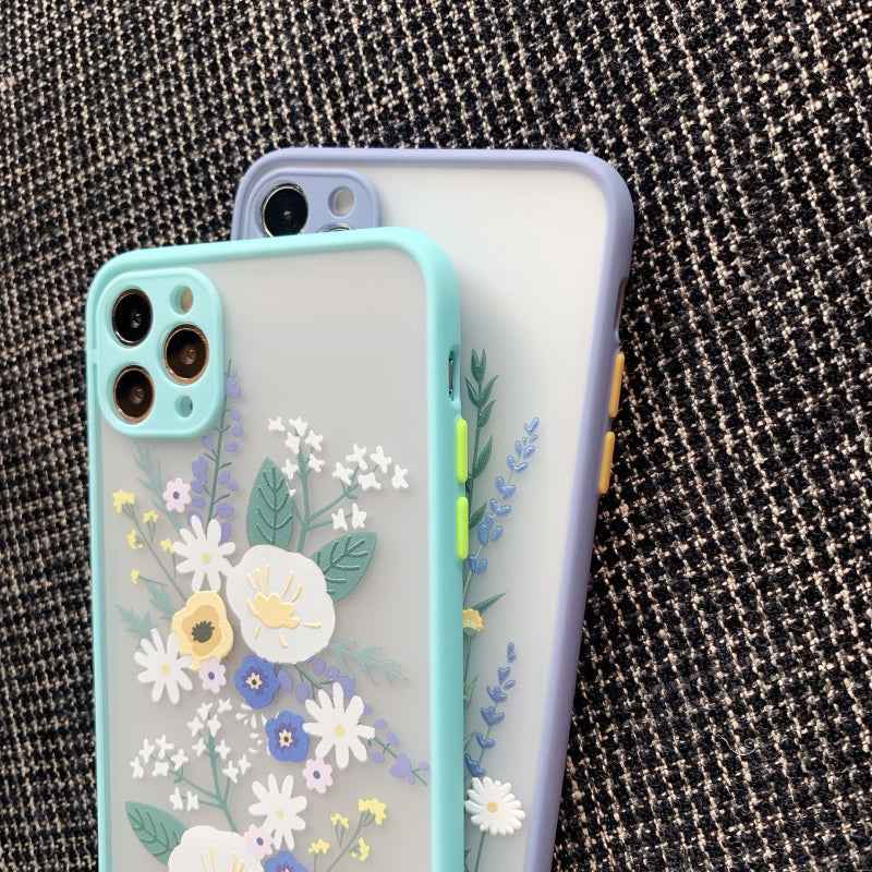 Compatible with Apple, Compatible with Apple , Frosted contrast color iPhone case